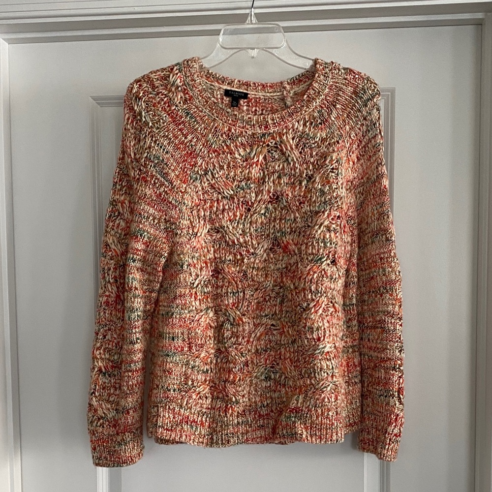 Talbots Multicolor Cable Knit Sweater